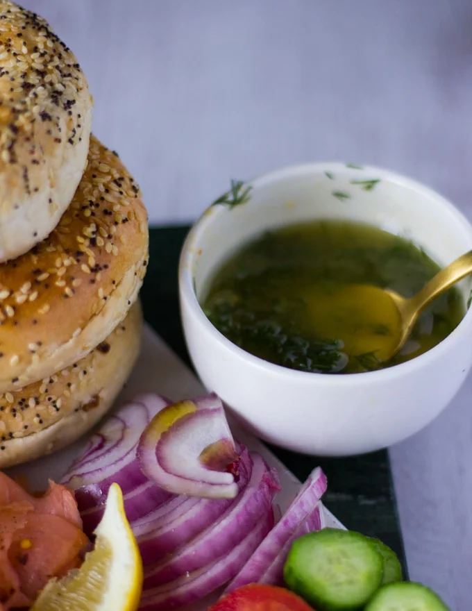 Mustard Dill Sauce in a bowl