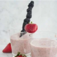 Long Pin for Banana Berry Avocado Chia Smoothie