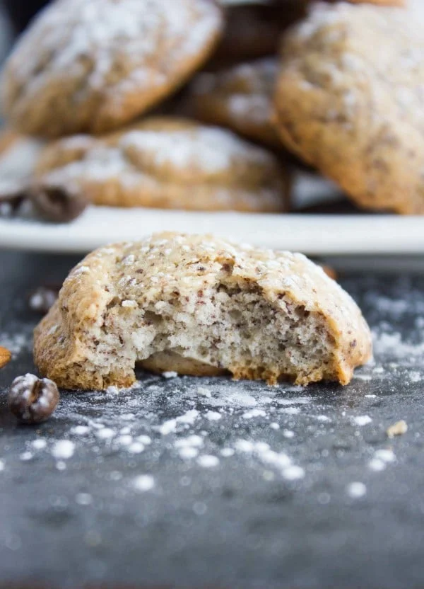 Espresso Amaretti Cookies. These are an Italian Almond DREAM made heavenly with ESPRESSO! Fat free, light as air, slightly crunchy on the outside, soft and airy on the inside--absolute amaretti LOVE! Get the recipe with step-by-step photos now! foodallianceblog.com