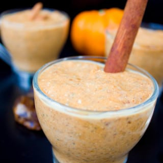 Instant Chia Pumpkin Pudding. A guilt free pumpkin goodness dream! Made in your blender in just a few seconds, gluten free, vegan, paleo and oh so good! foodallianceblog.com
