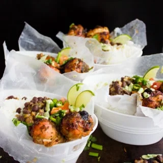 Cuban Black Beans Chicken With Rice. Easy, quick, flavor loaded roast chicken served with a fabulous Cuban black bean mixture and rice--all ready in 35 mins! NEVER have a boring chicken dinner again--get the full recipe, the salsa and avocado crema! foodallianceblog.com