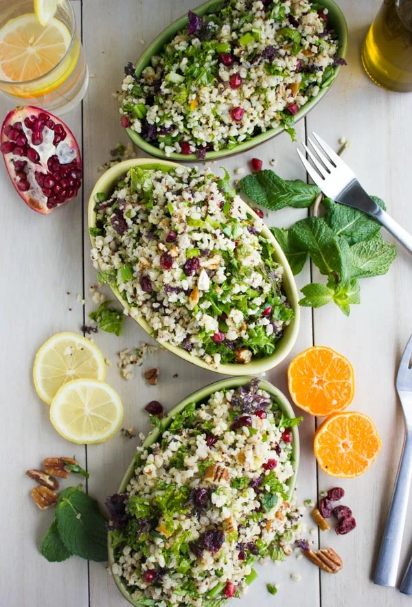 Mixed Grain Kale Citrus Salad. A zesty vibrant fresh salad you can serve warm, cold, picnic day, busy day or for lunch next day! Perfectly Vegan and loaded with grain goodness! Get the recipe for this salad and a citrus salad dressing you'll make over and over again! foodallianceblog.com