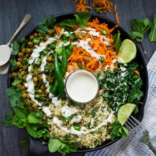 Spicy Vegan Chickpea Moroccan Couscous. Healthy, hearty and ultra satisfying1 This recipe makes Vegan dinners a breeze--quick, easy and an absolute crowd pleaser! foodallianceblog.com