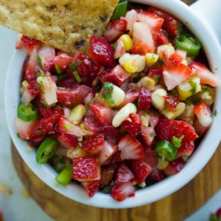 Best Strawberry Corn Salsa. Sweet and spice, juicy and crunchy--this is seriously the best salsa you will ever have! A 5 star 5 min crowd pleaser recipe you can not miss! foodallianceblog.com