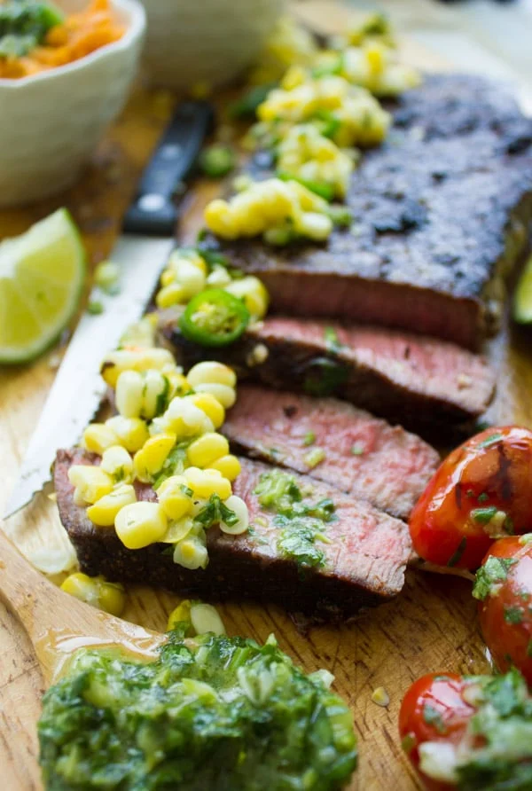 Grilled Sirloin Steak with Cilantro Corn Salsa. This is absolutely a no miss recipe while Grill Season is still on! Succulent mouthwatering grilled steak with a zesty, spicy, sweet and tangy cilantro corn salsa that takes steak to a whole new level! Quick, easy, simple 20 mins real meal deal! foodallianceblog.com