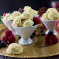 Almond Crunch Greek Yogurt Cheesecake Bites. Not your average cheesecake, these bites are made with ONLY Greek Yogurt, no cream cheese--so they're as light as can be! Totally divine creamy tasting cheesecakes with a crunchy almond coating! Perfect make ahead healthy Holiday dessert! Get the step by step recipe at foodallianceblog.com