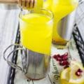 Soothing Lemon Ginger Turmeric Drink. The ultimate soothing and boosting drink to get you going! It's like a lemon ginger tea with the benefits of turmeric! get the recipe at foodallianceblog.com