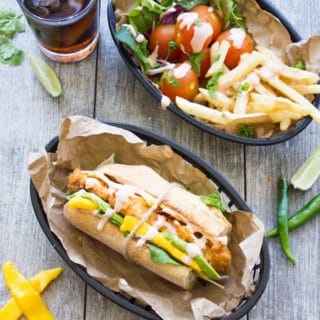 Spicy Sweet Sriracha Mango Chicken Sandwich. The ultimate fried chicken sandwich to curb your cravings--sweet, spicy, quick, easy and utterly delicious!! get the recipe and this for many variations on jazzing up your chicken sandwiches. foodallianceblog.com