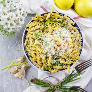 Easy and Fresh Garlic Lemon Pasta. This is the only pasta recipe you'll need all season long! Simple, easy and refreshing! This basic luscious version is great as is, but you can jazz it up endlessly! Sep by step and tips on making the BEST lemon pasta at foodallianceblog.com