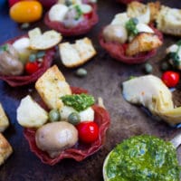 Antipasto In Bite Size Salami Cups. The BEST Antipasto you'll ever make! Recipe and Step by Step at foodallianceblog.com
