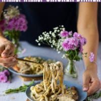 Long Pin for pan seared chicken breast in walnut sauce