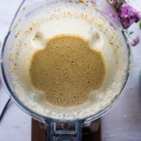 walnut sauce in a blender