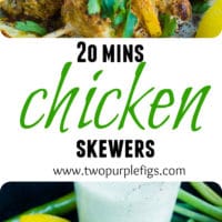 Turkish Grilled Chicken Skewers - Pin