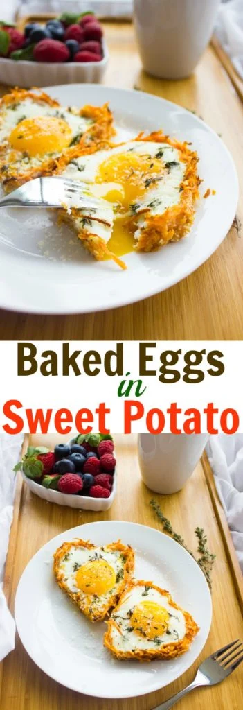 Baked Eggs in Sweet Potato Crust | This is he perfect easy paleo holiday brunch or breakfast recipe! Serve these simple egg cups fresh out of the oven | foodallianceblog.com | #easy, #breakfast, #healthy, #paleo, #vegetarian, #cleaneating