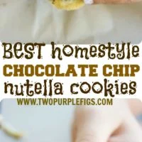 Nutella-Stuffed Chocolate Chip Cookies - Pin