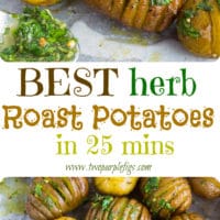 Best Herb Roast Potatoes | This is simply the best recipe for oven roasted potatoes. Picture herb butter smothered Hasselback-style potatoes roasted till crispy on the outside and tender on the inside. Easy to make and simply the perfect side dish for steak or roasts.| foodallianceblog.com | #crispy, #oven, #potatoes, #russet, #herb, #foracrowd, #seasoned, #baked, #vegetarian