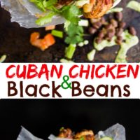 Cuban Chicken and Black Beans