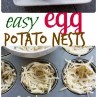 Easter Egg Tart Potato Nests