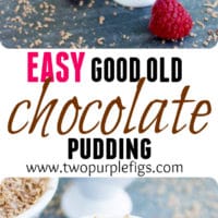 Easy Chocolate Pudding | This simple recipe with only 5 ingredients makes the best old-fashioned chocolate pudding ever! No eggs, no fuss and super quick to make! Your family will love this easy homemade chocolate dessert | foodallianceblog.com| #homemade, #pudding, #easy, #oldfashioned, #pudding,