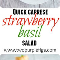 Quick Caprese Salad with Stawberries & Basil Pesto | foodallianceblog.com| #healthy, #italian, #pesto, #easy, #skewers, #fingerfood,