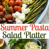 Summer Pasta Salad Platter with Sweet Tea Dressing | foodallianceblog.com | #healthy, #vegetarian, #salad, #simple, #vegetables,