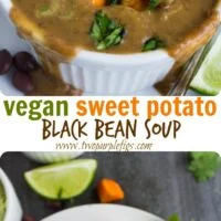 Vegan Sweet Potato Black Bean Soup