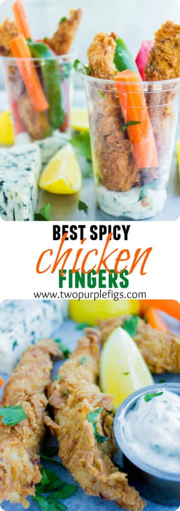 Best Spicy Chicken Fingers | an easy recipe for the best fried chicken fingers with crunchy crust and moist tender chicken | foodallianceblog.com | #chicken, #homemade, #fried, #crispy, #easy, #dinner, #breaded