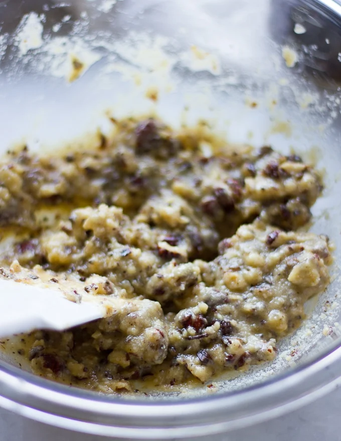 Cookie batter for the thick coffee cookies