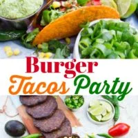 Burger Tacos Party Long Pin