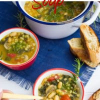 Long Pin for White Bean Soup Recipe
