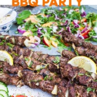 Long Pin For Grilled Lamb Skewers recipe