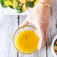whisked orange dressing