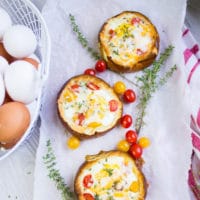 Long pin for Baked Eggs In Bread Bowls
