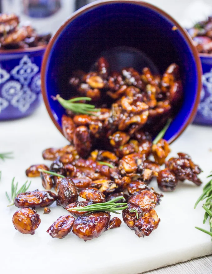 spiced Nuts with rosemary