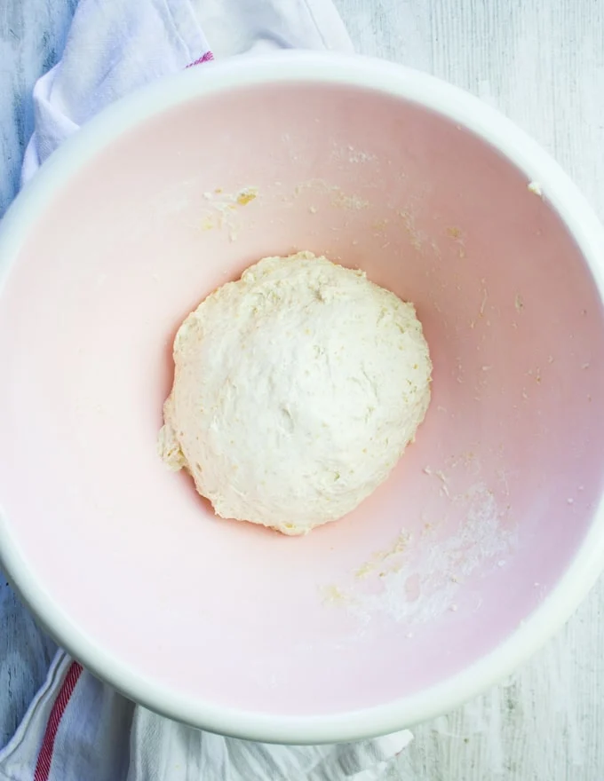 The dough ready sticky and not kneaded