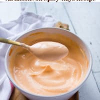 Long pin for spicy mayo
