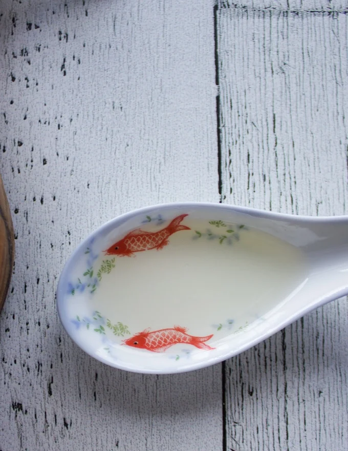 A teaspoon of rice vinegar