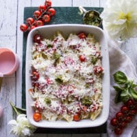 Layered Ingredients for Ricotta Stuffed Shells