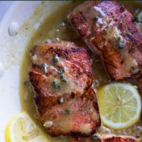 Sockeye Salmon with Lemon Butter Sauce Pin