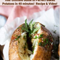Air fryer baked potato Pin