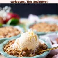 Pin image for apple crumble