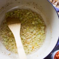 butter and onions sautéed until golden
