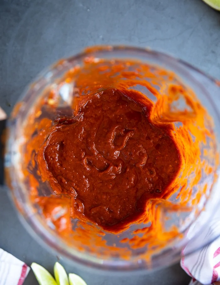 sauce is ready in the blender