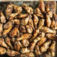 Chicken wings right on the grill