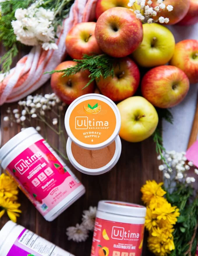 orange powder sweetener used to sweeten the apple cider