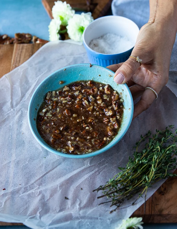 The sweet mix ready in a bowl