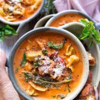 Long pin for tortellini soup