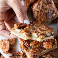 Long pin for pecan pie bars