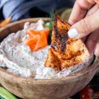 Smoked salmon dip long pin