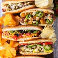 pin for grilled hot dogs and hot dog bar